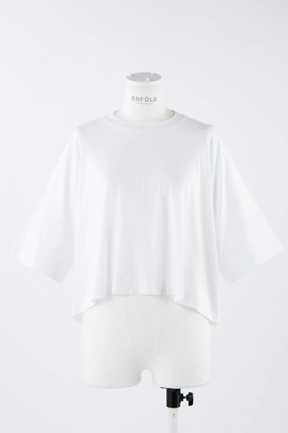 ENFOLD◆Tシャツ/38/コットン/ORN/300HS280-2800// WASHABLE STAND－NECK T－SHIRT