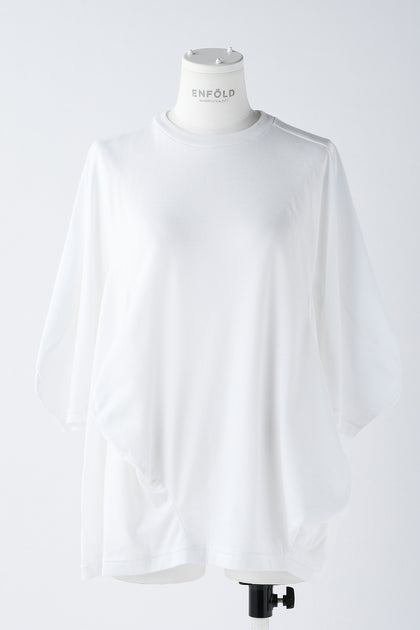 ENFOLD SCALLOPED T-SHIRT-