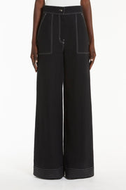 Cotton and Linen Wide Trousers