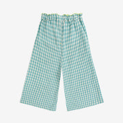 Vichy Woven Culotte Pants