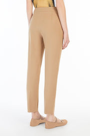 Viscose Jersey Beige Trousers