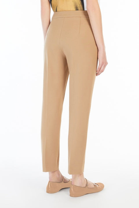 Viscose Jersey Beige Trousers