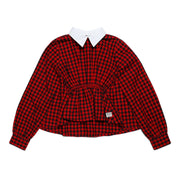 Logo Patch Gingham Top