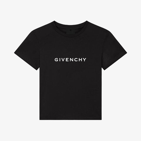 Givanchy Kids Cotton T-Shirt - Black