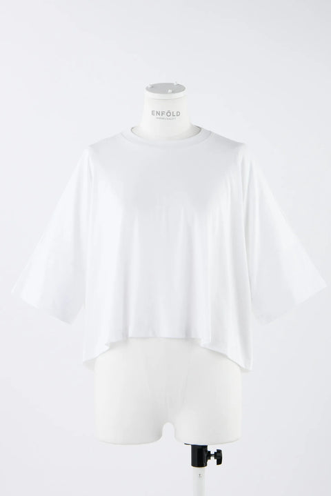Wide Crop T-Shirt - White