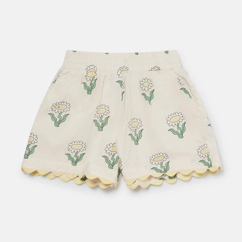 Daisies Elasticated Scalloped Trim Shorts