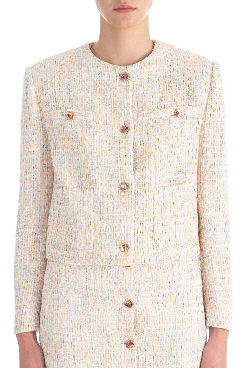 Multicolor Tweed Jacket