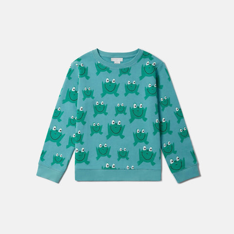 Frog Print Crewneck Sweatshirt