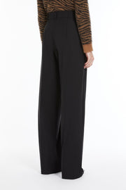 Wool Twill Black Trousers