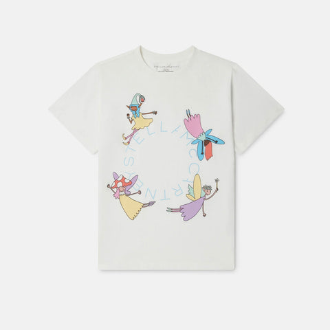 Fairies Print Crewneck T-Shirt