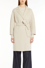 Wool Belted Ivory Coat