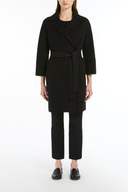 Double-Faced Arona Black Coat