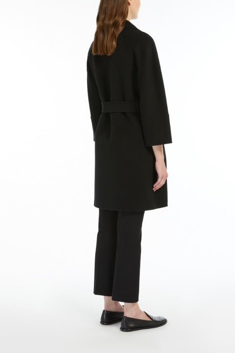 Double-Faced Arona Black Coat