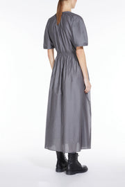 Cotton and Silk Voile Dress - Grey