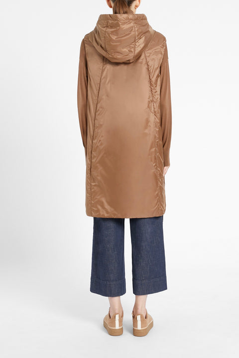 Water-Resistant Technical Canvas Gilet - Camel