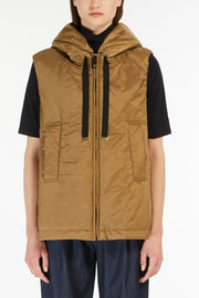 Water-Repellent Vest - Camel