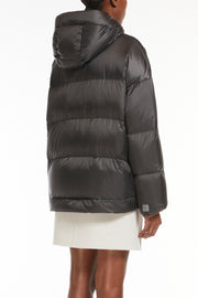 Water-Repellent Fabric Hooded Down Jacket