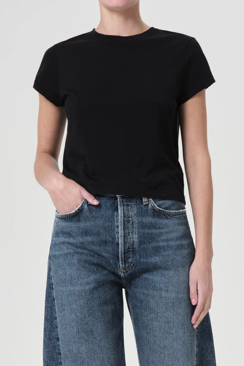 Adine Shrunken T-Shirt - Black