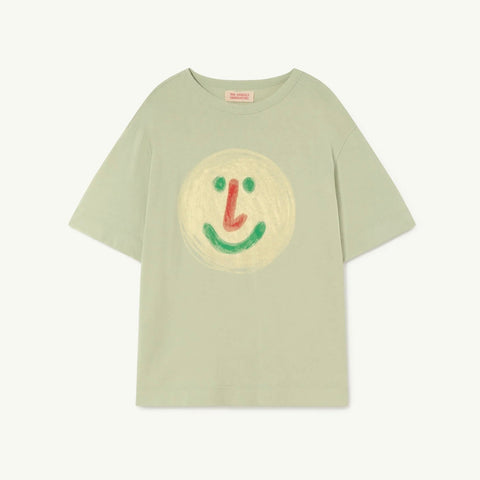 Soft Green Rooster Oversize Kids T-Shirt
