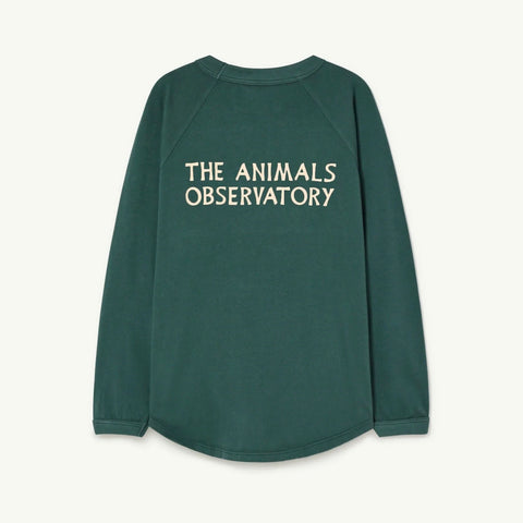 Dark Green Anteater Long Sleeve Kids T-Shirt