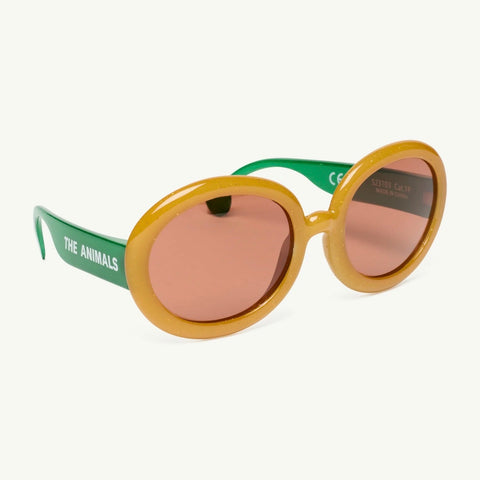 Green Circular Sunglasses