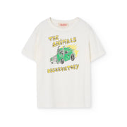 White Truck Rooster Kids T-Shirt