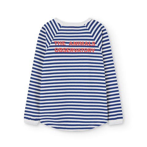 Blue Stripes Anteater Kids T-Shirt