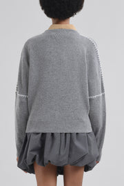 Grey Wool and Cashmere Jumper