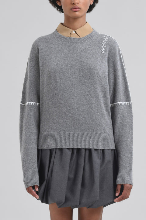 Grey Wool and Cashmere Jumper