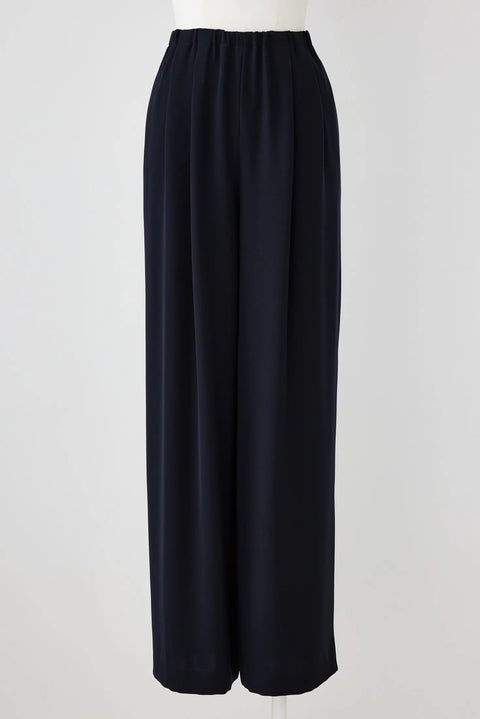 Relax Elastic Wide Trouser - Navy