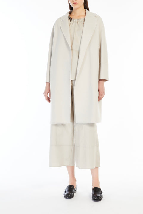 Double-Faced Short Wool Coat