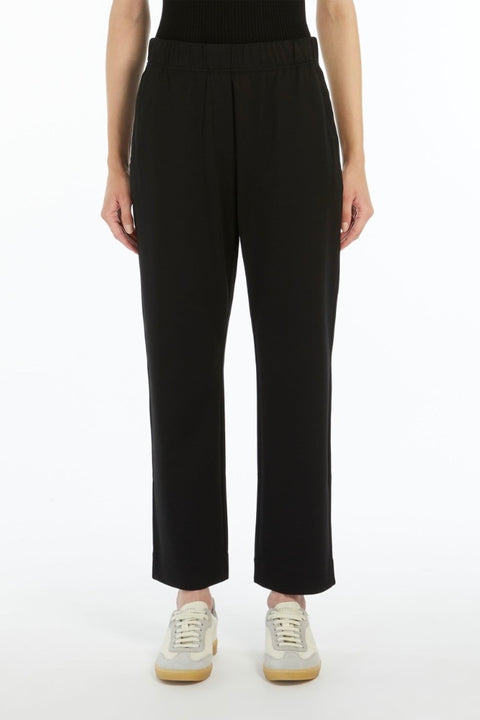 Milano-Knit Jersey Trousers - Black