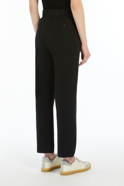 Milano-Knit Jersey Trousers - Black