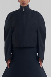 Black Organic Cotton Padded Jacket