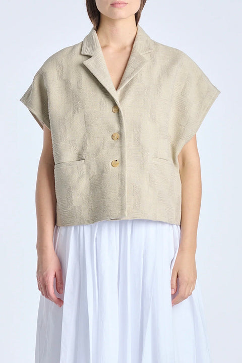 Cotton Layering Jacket - Beige
