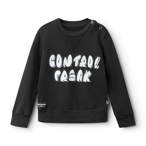 Bubbly Control Freak Babies Sweatshirt - Black