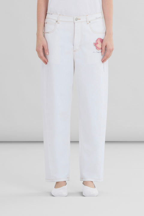 White Denim Trouser