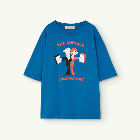Blue Kids Rooster Oversize T-Shirt