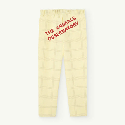 Soft Yellow Kids Horse Sweatpants
