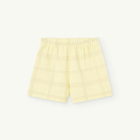 Soft Yellow Kids Hedgehog Shorts