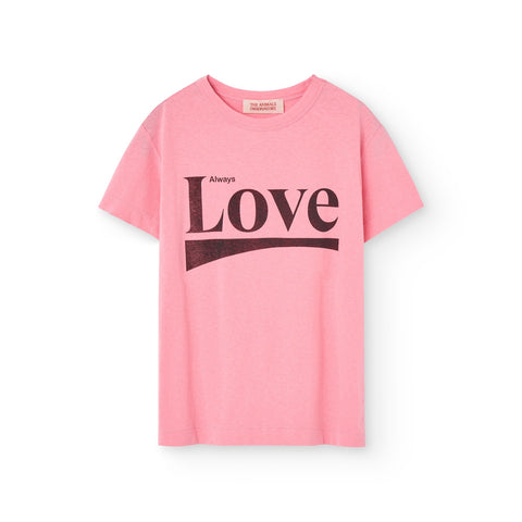 Pink Love Rooster Kids T-Shirt