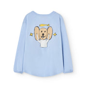 Soft Blue Anteater Kids T-shirt