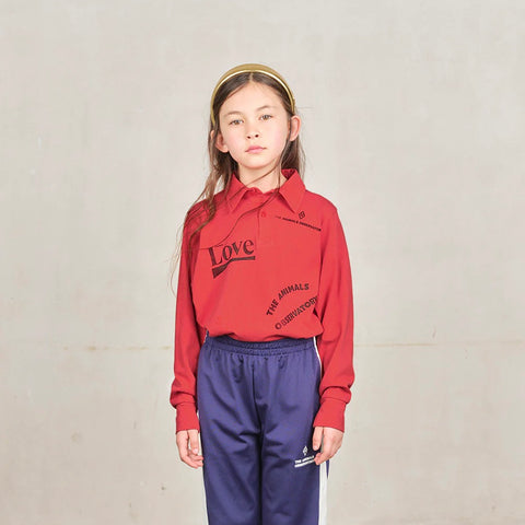 Red Love Eel Polo Kids Shirt