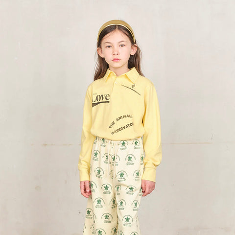 Yellow Love Eel Polo Kids Shirt