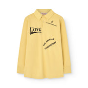 Yellow Love Eel Polo Kids Shirt