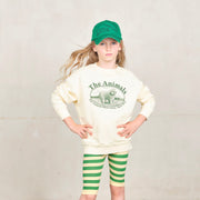 White Poodle Bear Kids Sweatshirt