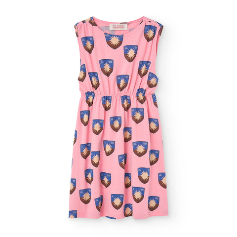 Pink Shield Jersey Marten Midi Dress