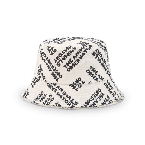 Raw White Animals Bucket Hat