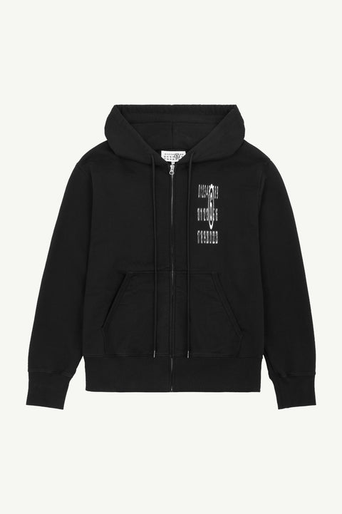 Unbrushed Jersey Hooded - Black