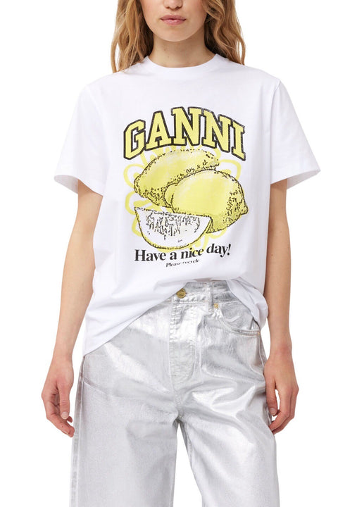 White Relaxed Lemon T-Shirt